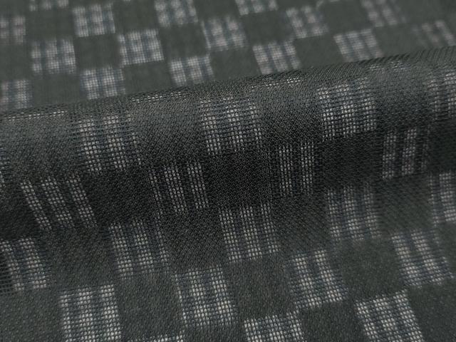 平和屋着物□極上 道行コート ロング丈 リバーシブル 無双 紗袷 紗×紗