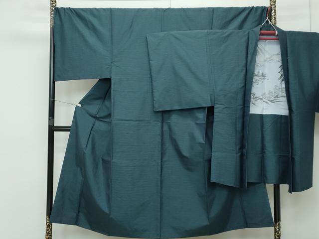平和屋着物■極上　男性　本場大島紬　アンサンブル　キングサイズ　100亀甲　総詰め　手むすび　まつもと　反端付き　逸品　CZAA2983s5