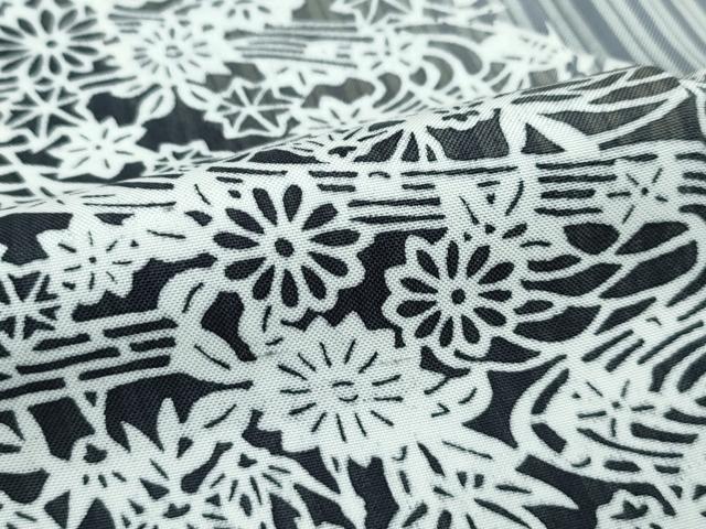 平和屋着物□極上 訪問着 玉糸紬 笹竹流水花間道 反端