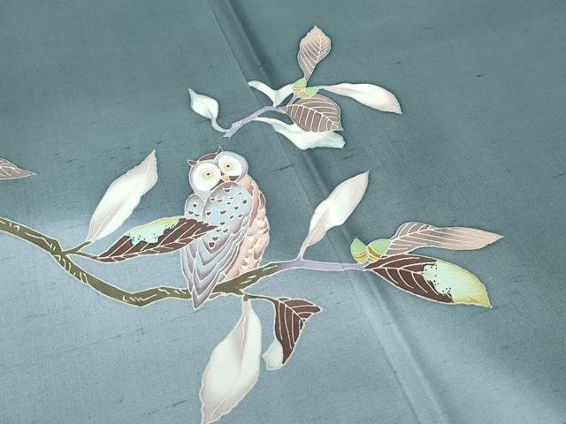 平和屋着物●本加賀友禅作家　魚津誠　訪問着　草花文　さが美扱い　正絹　逸品　DAAS3721ps 平和屋着物○本加賀友禅作家 魚津誠 訪問着 草花文 さが美扱い