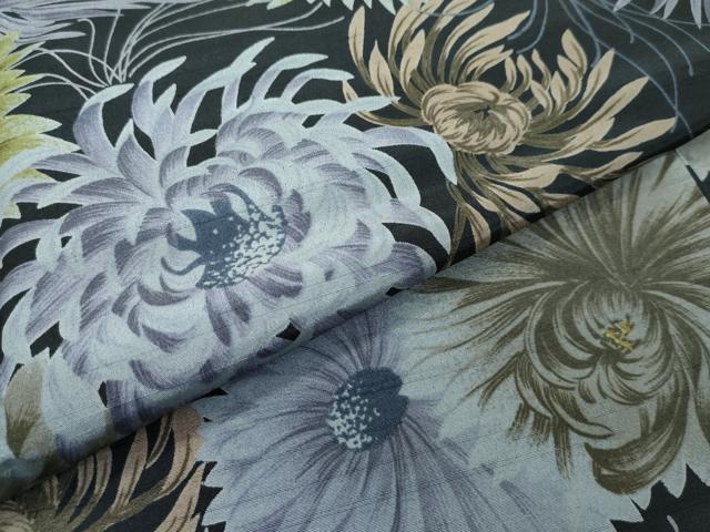 平和屋着物■極上　小紋　乱菊　蝋色地　洗える着物　逸品　CZAA3000s5 平和屋着物□極上 小紋 乱菊 蝋色地 洗える着物 逸品 CZAA3000s5