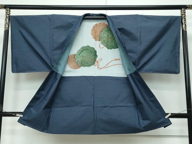 平和屋着物□極上 男性 本場大島紬 アンサンブル 亀甲柄 逸品 未使用