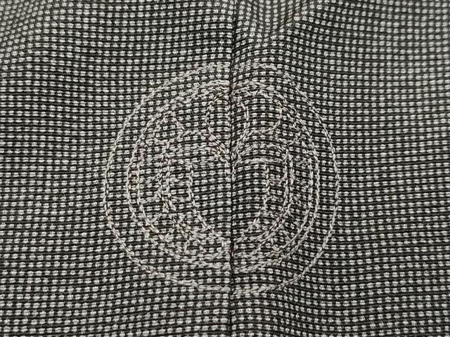 平和屋着物□極上 男性 江戸小紋 作家物 角通し 檳榔子染色地 