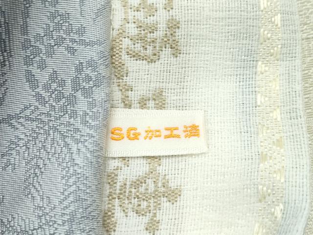 平和屋着物■極上　スリーシーズン　春夏秋　両面　全通柄袋帯　三重織　花唐草文　逸品　未使用　CZAA3051s5
