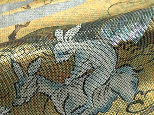 平和屋着物□極上 織螺鈿の第一人者 伝統箔匠 木村