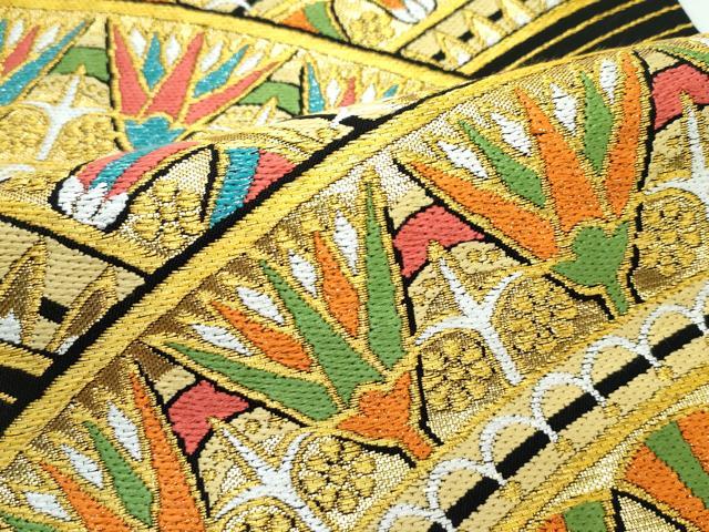 平和屋本店□極上 龍村美術織物 たつむら 六通柄 本袋帯 エジプト