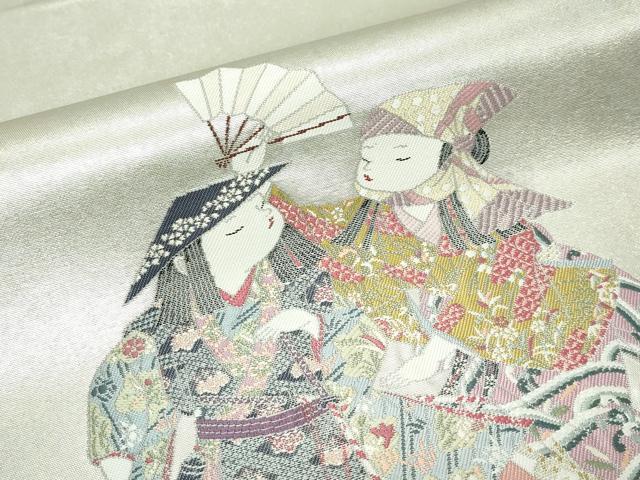 平和屋着物□極上 加賀友禅の巨匠 初代 由水十久 西陣 長嶋