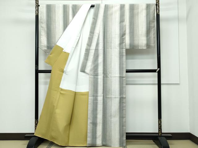 平和屋着物□極上 ぜんまい紬 間道 逸品 CZAA3110s5