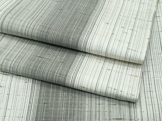 平和屋着物■極上　ぜんまい紬　間道　逸品　CZAA3110s5