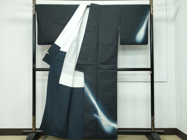 平和屋本店□極上 石川県指定無形文化財 牛首紬 白山工房 手織り