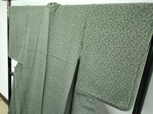 平和屋着物○人間国宝 小宮康孝 江戸小紋 菱蝶 正絹 逸品 AAAU0236np