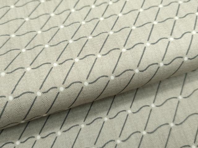 平和屋着物□極上 夏物 本場大島紬 夏大島 編格子 灰汁色地 さが美扱い