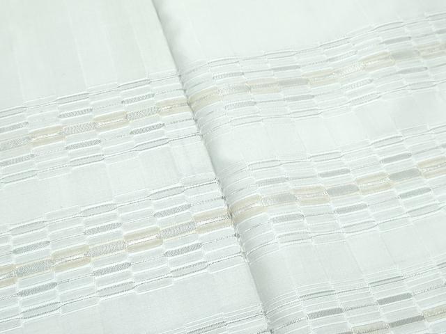 平和屋着物■極上　訪問着　めがね織　銀糸　絹鼠色地　逸品　未使用　CZAA3157s5 平和屋着物□極上 訪問着 めがね織 銀糸 絹鼠色地 逸品 未