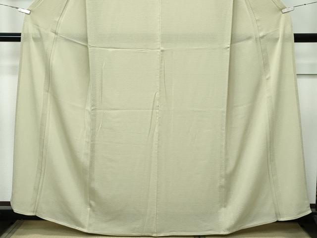 平和屋着物■極上　夏物　色無地　絽縮緬　枯草色　逸品　CZAA3170s5_4