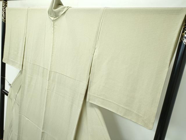 平和屋着物■極上　夏物　色無地　絽縮緬　枯草色　逸品　CZAA3170s5_3