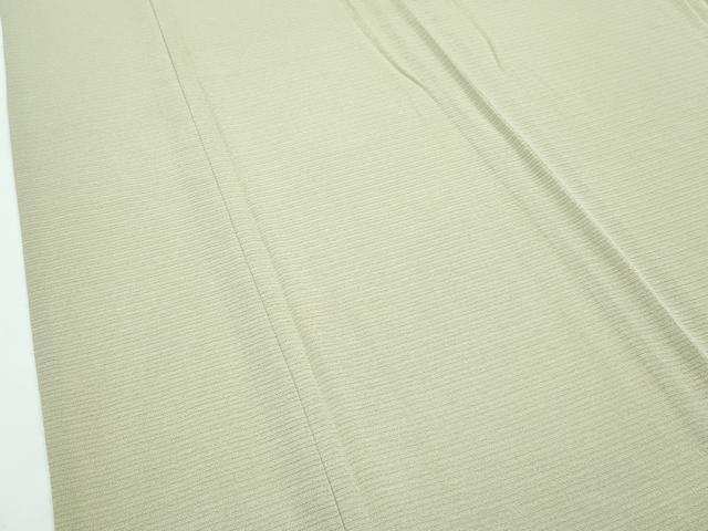 平和屋着物■極上　夏物　色無地　絽縮緬　枯草色　逸品　CZAA3170s5_5