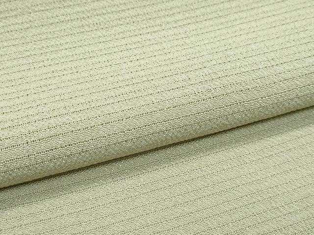 平和屋着物□極上 夏物 色無地 絽縮緬 枯草色 逸品 CZAA3170s5