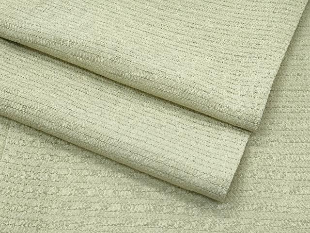 平和屋着物■極上　夏物　色無地　絽縮緬　枯草色　逸品　CZAA3170s5