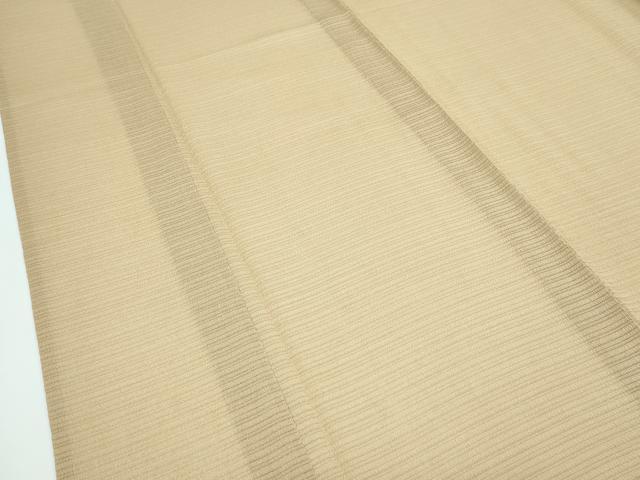 平和屋着物■極上　夏物　色無地　榛色　絽縮緬　伊と幸　反端付き　逸品　CZAA3201s5_3