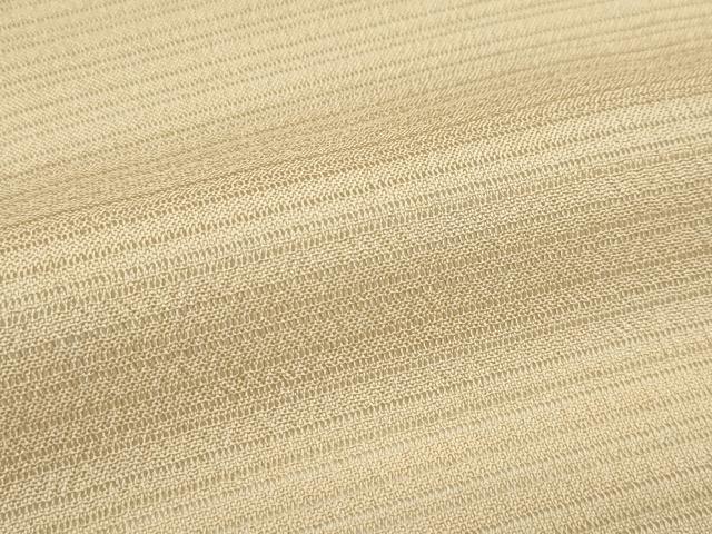 平和屋着物■極上　夏物　色無地　榛色　絽縮緬　伊と幸　反端付き　逸品　CZAA3201s5_4