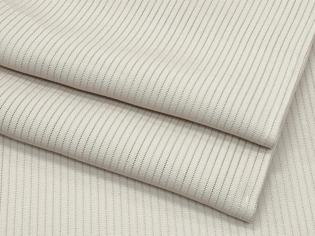 平和屋着物■極上　夏物　色無地　亜麻色　縦絽　逸品　CZAA3205s5