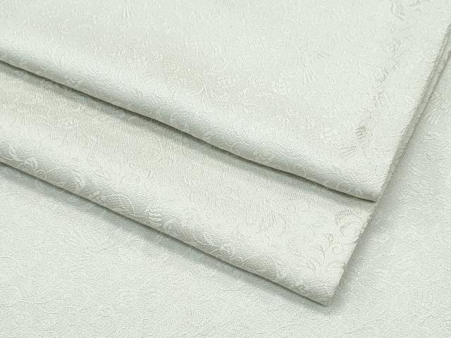 平和屋着物■極上　色無地　砂色　鳳凰花唐草文地紋　逸品　CZAA3221s5