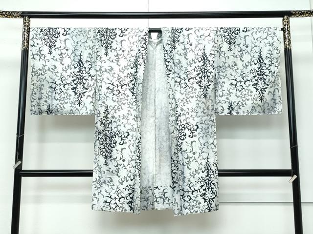 平和屋着物■極上　長羽織　単衣　更紗唐草文　暈し染め　反端付き　逸品　未使用　CZAA3223s5