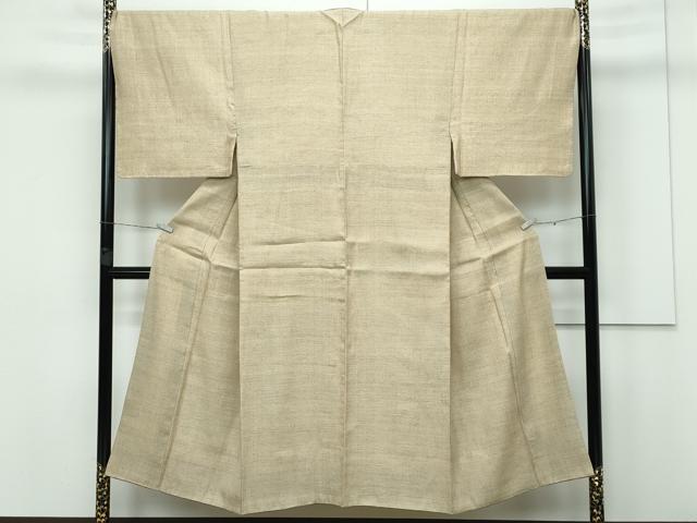 平和屋本店■極上　男性　結城紬　アンサンブル　100亀甲　総詰め　榛色地　逸品　CZAA3232s5_1