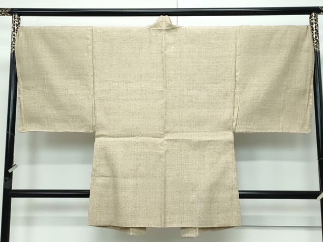 平和屋本店■極上　男性　結城紬　アンサンブル　100亀甲　総詰め　榛色地　逸品　CZAA3232s5_9