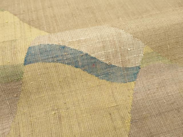 平和屋本店□極上 伝統工芸士 曽根武勇 紅花紬 米沢 色留訪問