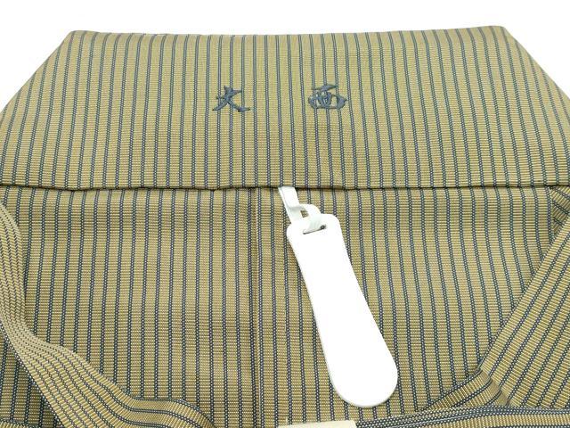 平和屋本店■極上　男性　人間国宝　甲田綏郎　精好仙台平　馬乗り袴　縞　本場仙台平工場　証紙付き　逸品　未使用　CZAA3265s5_6