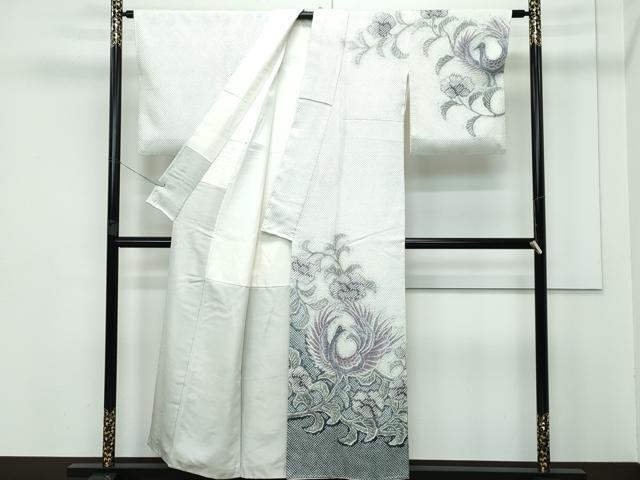 平和屋本店■極上　名門　藤娘きぬたや・総絞り　訪問着　鳳凰花唐草文　逸品　CZAA3268s5 平和屋本店□極上 名門 藤娘きぬたや・総絞り 訪問着 鳳凰