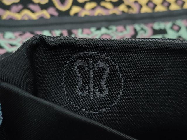 平和屋本店□極上 西陣 川島織物 六通柄袋帯 唐織 小紋格子 黒地 共箱