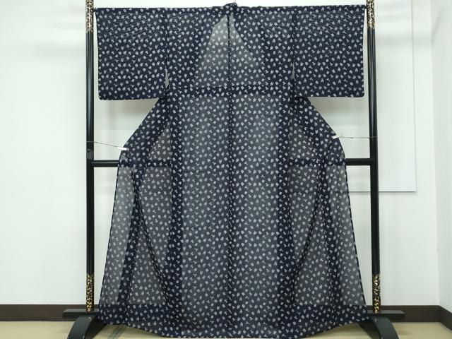 平和屋着物□極上 夏物 藍造り国選定無形文化財 藍師・佐藤