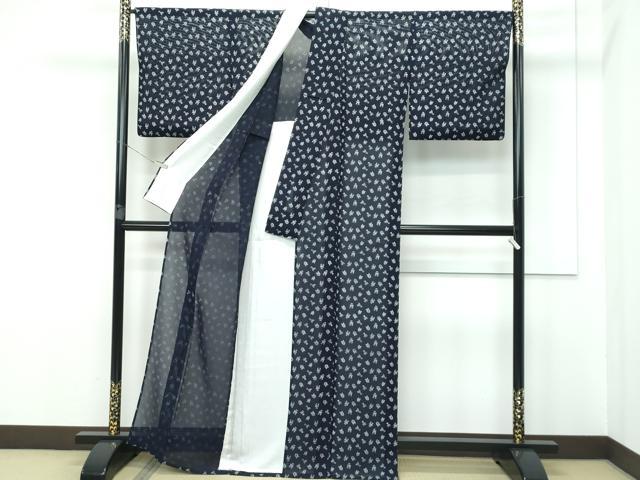 平和屋着物□極上 夏物 藍造り国選定無形文化財 藍師・佐藤