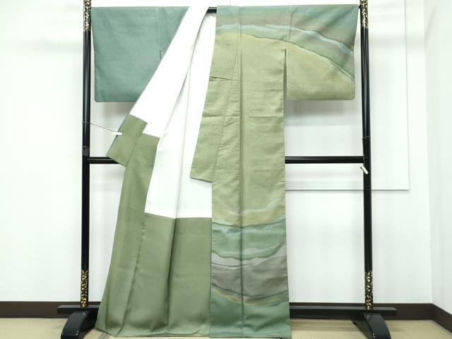 平和屋本店□極上 石川県指定無形文化財 牛首紬 白山工房 手織り