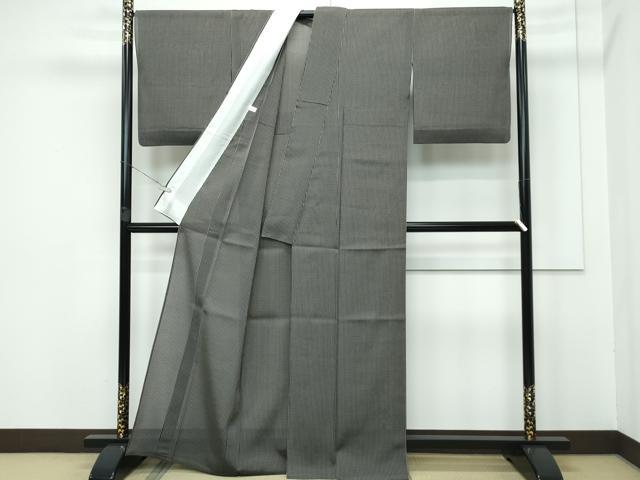 平和屋着物■極上　夏物　本場縞大島紬　夏大島　かふる　間道　証紙付き　逸品　CZAA3356s5_2