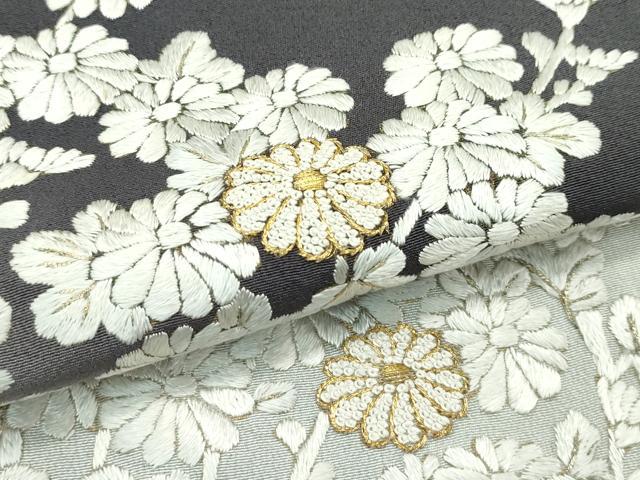 平和屋本店□極上 訪問着 総刺繍 中国三大刺繍 相良刺繍 菊