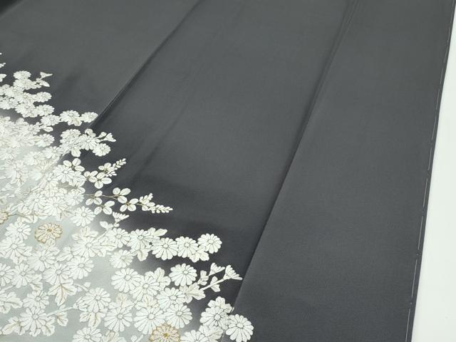 平和屋本店□極上 訪問着 総刺繍 中国三大刺繍 相良刺繍 菊