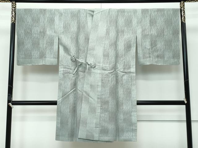 平和屋着物■極上　リバーシブル　道中着　ロング丈　紗袷　墨流し紋紗　やまと誂製　逸品　CZAA3374s5