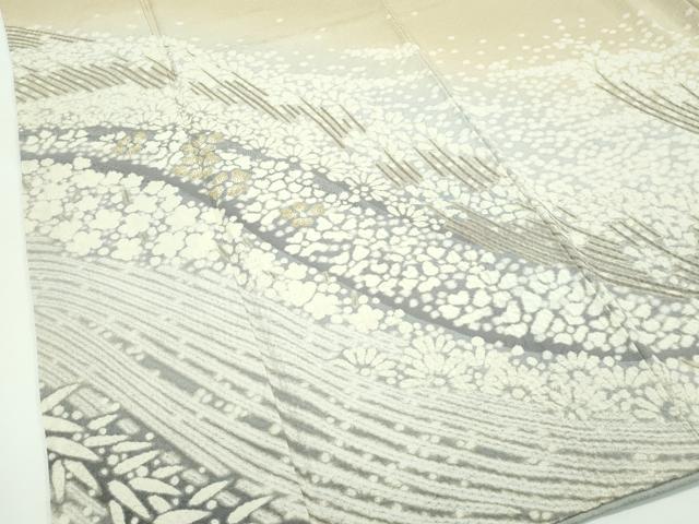 平和屋本店□極上 十日町 名門 滝泰謹製 訪問着・長襦袢セット 相良刺繍