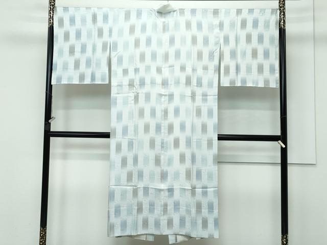 平和屋着物□上質な長襦袢 無双仕立て 市松文様 草花地紋 逸品 未使用