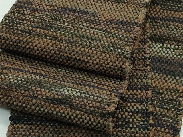 平和屋着物■極上　男性　角帯　紬地　霞文　逸品　CZAA3487s5