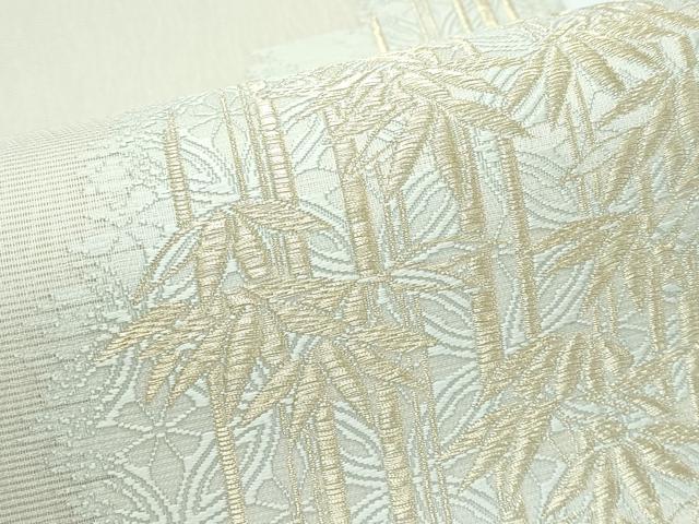 平和屋着物■極上　夏物　松尾光琳　六通柄袋帯　笹竹文　金糸　健勝苑扱い　逸品　未使用　CZAA3497s5 平和屋着物□極上 夏物 松尾光琳 六通柄袋帯 笹竹文 金糸 健勝苑