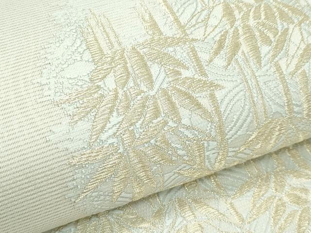 平和屋着物■極上　夏物　松尾光琳　六通柄袋帯　笹竹文　金糸　健勝苑扱い　逸品　未使用　CZAA3497s5_4