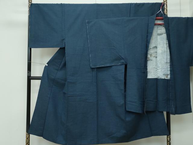 平和屋着物■極上　男性　紬　アンサンブル　色無地　百入茶色　逸品　未使用　CZAA3520s5