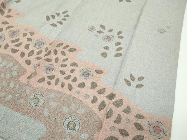 平和屋着物□極上 訪問着 本場縞大島紬地 辻が花 絞り 逸品 未使用