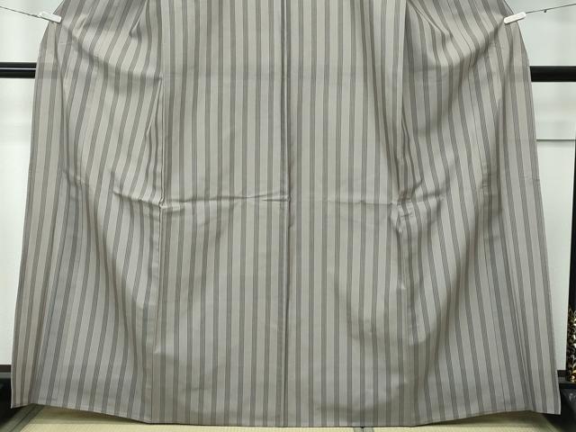 平和屋着物■極上　夏物　本場縞大島紬　夏大島　間道　久野織物　証紙付き　逸品　CZAA3529s5_4