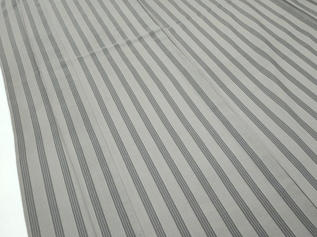 平和屋着物■極上　夏物　本場縞大島紬　夏大島　間道　久野織物　証紙付き　逸品　CZAA3529s5_5