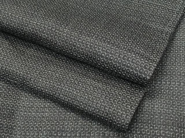 平和屋本店■極上　夏物　石川県指定無形文化財　能登上布　本麻手織上布　80亀甲　総詰め　麻　逸品　CZAA3538s5